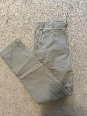 Denver Hayed Casual Drawstring Pants in Light Olive